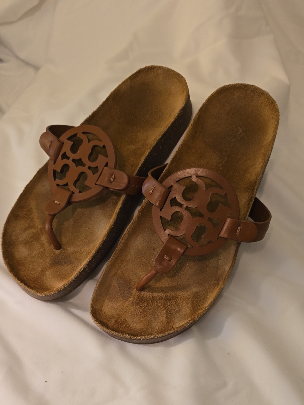 Tory Burch Tan Leather Logo Insole